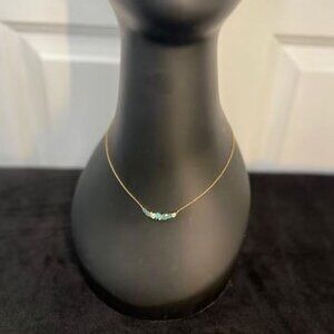 Stone Arch Necklace in Marine Motif from Anthropologie - 14" L with 2" extender